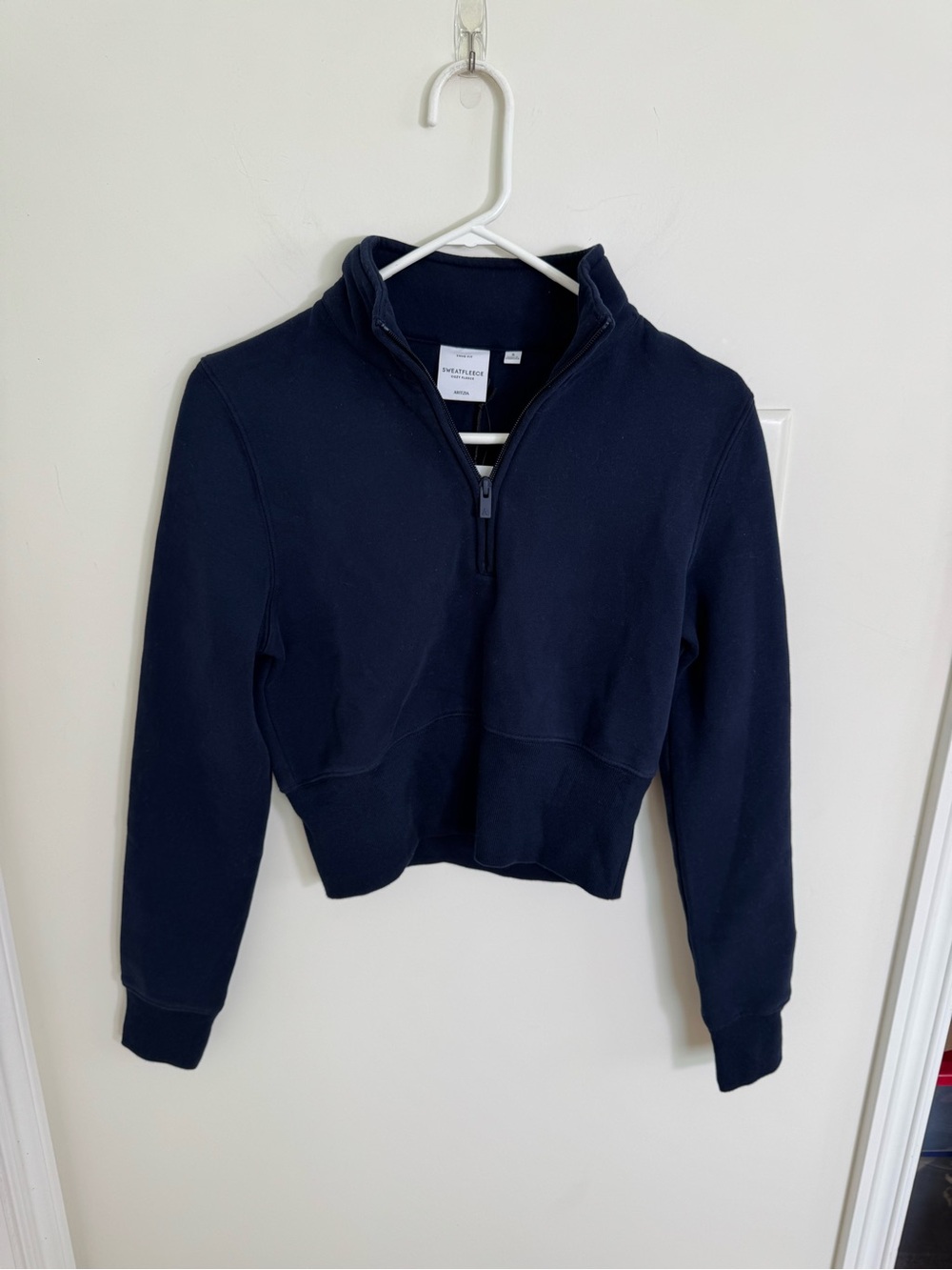 Aritzia Cozy Sweatfleece Snug Hi-Rib 1/2 Zip Mockneck